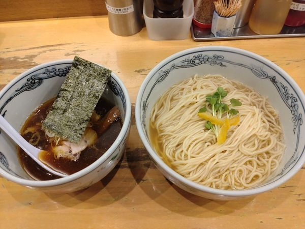 「釜揚げつけ麺醤油　大盛」@らーめん いまるやの写真