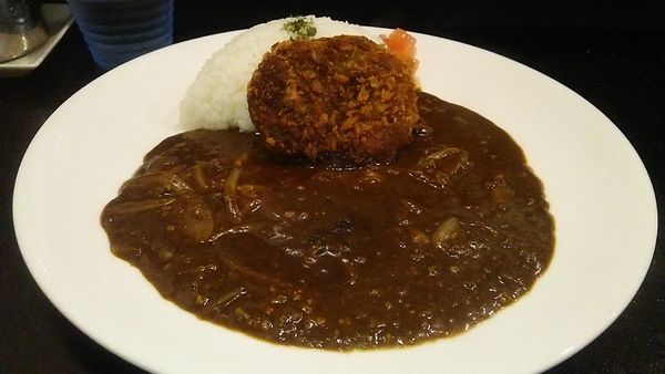 「メンチカツカレー 790円」@ぱおぱおカレー 浅草千束通り店の写真