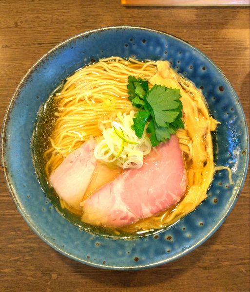 「煮干しらーめん塩大盛（￥800+100）」@らーめん楓の写真