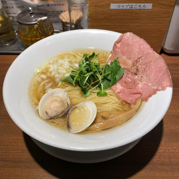 「赤鶏と蛤の淡麗中華そば塩(790円)」@麺屋 ねむ瑠の写真