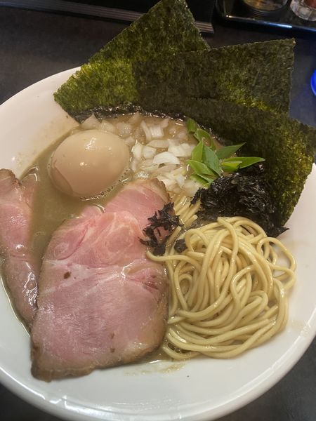 「特製濃厚そば1070+和え玉塩 250」@麺処 晴の写真