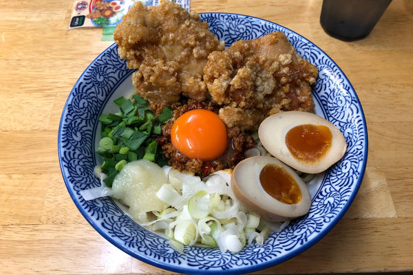 「台湾まぜそばセット(大盛)1,000円」@自家製太麺 元気屋の写真