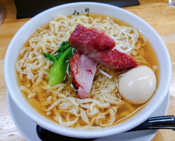 「Clear豚骨煮干し魚醬そば【期間·数量限定】」@麺屋 白神の写真