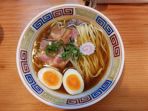 「中華そば　味玉」@名古屋ちゃんぽん 時鳥の写真