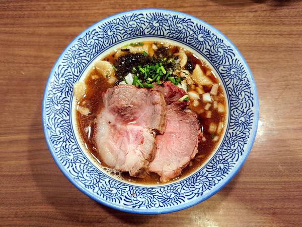 「限定 極太手打 純煮干しそば」@煮干しつけ麺 宮元の写真