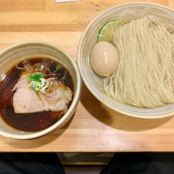 味玉鰹昆布出汁醤油つけ麺