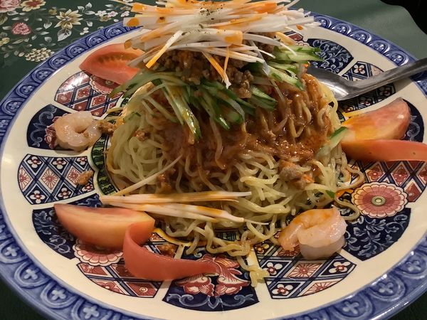 「冷え冷え坦々麺 1045円」@紫福庵の写真