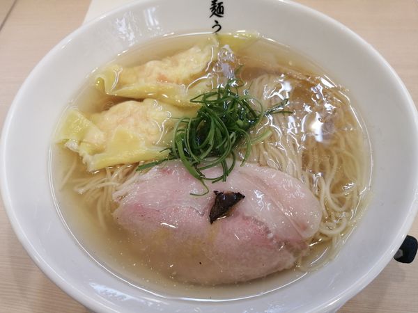 「塩SOBA¥730＋海老わんたん¥200」@麺うらたの写真