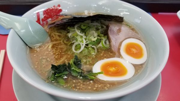 「味噌ラーメン　味玉トッピング」@山岡家 松本店の写真