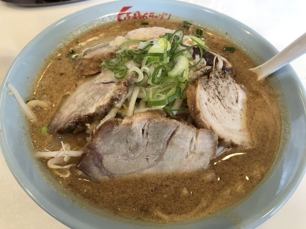 「味噌チャーシュー」@くるまやラーメン 山室店の写真