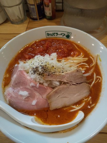 「とまとらーめん800円」@らーめん カッパハウスの写真