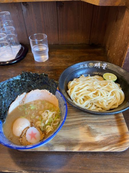 「特製つけ麺」@麺屋 明星の写真