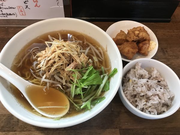 「鶏肉とネギの細切ラーメン 800円」@麺粥家 大黒天の写真