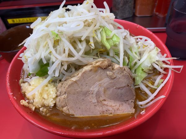 「ら～めん味噌（中盛）＋生卵」@ら～めんコジマル 宮野木店の写真