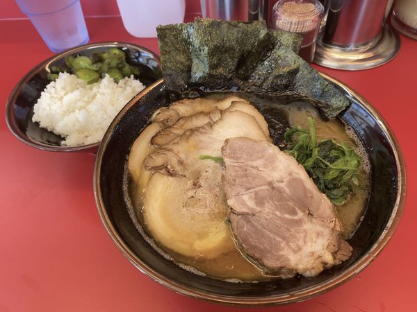 「らーめん（並）＋バラ3枚」@横浜ラーメン 友希家 ～絆～の写真