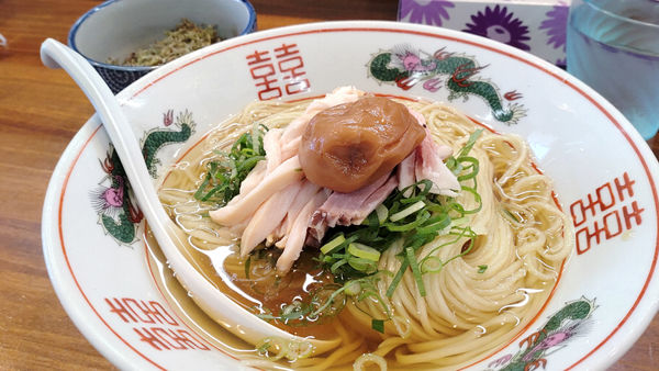 「【昼】限定：冷やしそば（昆布水）+アオサのり」@塩らーめん 千茶屋の写真