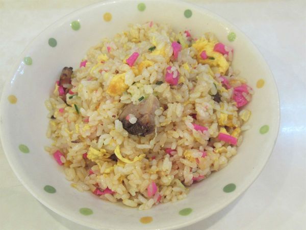 「わさび豚骨らーめん（850円）＋半チャーハン（320円）」@大龍軒 小作店の写真