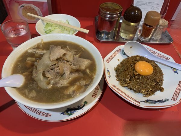 「チャーシュー麺　ヤキメシセット」@末廣ラーメン本舗 仙台駅前分店の写真