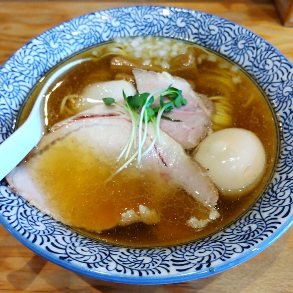 「山椒香る煮干そば（￥950）」@麺也 時しらずの写真