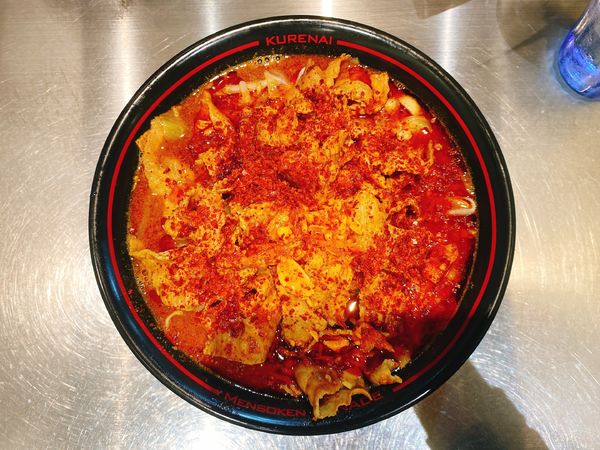 「鬼紅 バラ肉増し:1,160円」@麺創研 紅 府中の写真