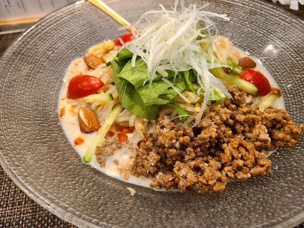 「冷やし豆乳担々麺」@自家製麺ほんまの写真