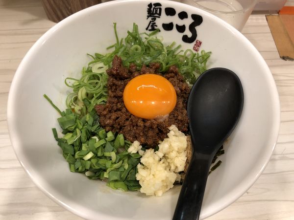 「台湾まぜそばニンニク 追い飯」@麺屋こころ 大岡山本店の写真