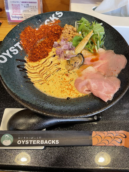 「赤牡蠣カプチーノ」@オイスターバックスの写真