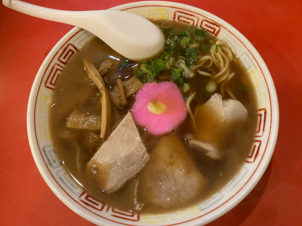 「中華そば¥650+ビール¥550」@本家アロチ 丸高 中華そばの写真