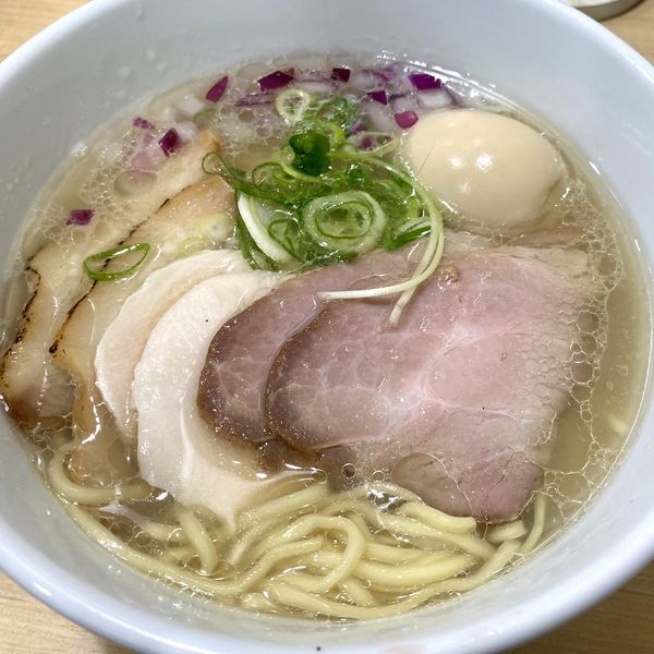 「特製中華そば 塩」@貝麺みかわの写真