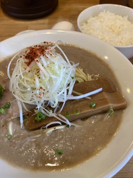 「鶏だく¥800＋卵かけご飯¥200」@麺屋 極鶏 一乗寺本店の写真