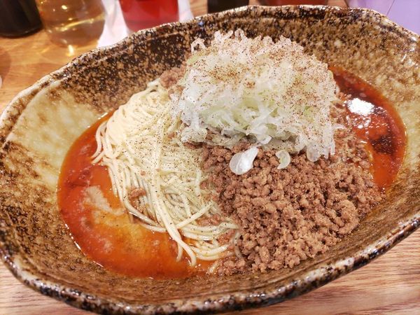 「汁なし担々麺元味(三辛、大盛)」@汁なし担担麺 くにまつ 神保町店の写真