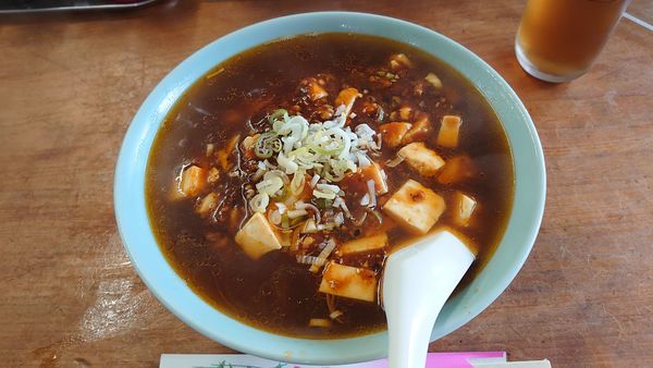 「マーボーメン 630円 + ライス（並） 170円」@中華料理 龍馬の写真