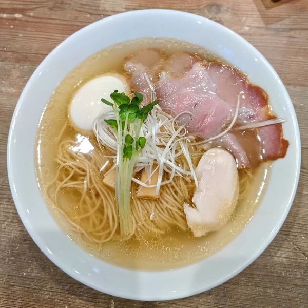 「特製だし麺(塩)　1,080円」@だし麺屋 ナミノアヤの写真