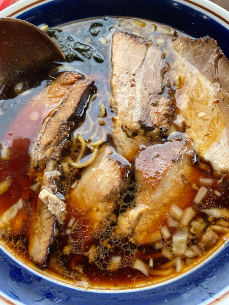 「焼豚らあぁめん➕麺固め」@炭火らあぁめんいちの写真