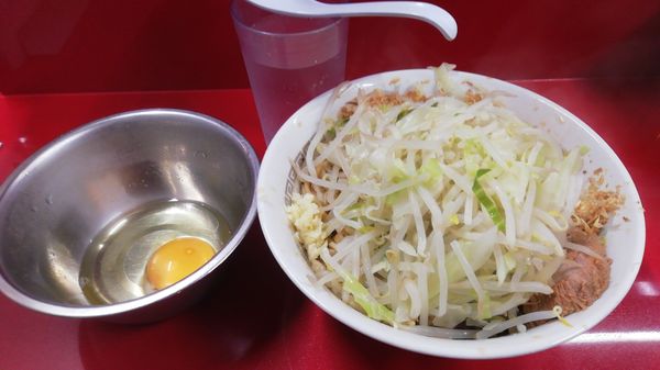 「小ラーメン¥700  汁なし¥100」@ラーメン二郎 越谷店の写真