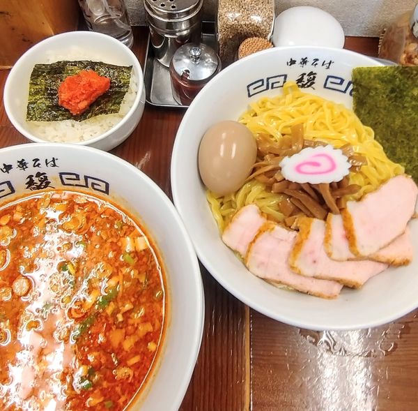 「山形辛味噌つけ麺､味玉」@中華そば 馥の写真