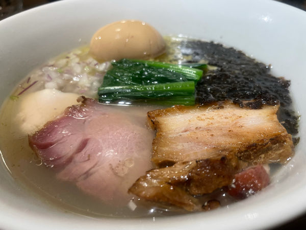 「特製貝節潮そば」@CLAM＆BONITO貝節麺RAIKの写真