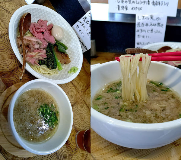 「『国産牛肉の塩つけ麺 牛バラ肉と煮玉子付き(¥1150)』」@麺榮 王様のラーメンの写真