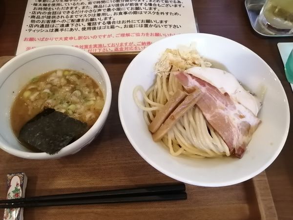 「大山鶏のつけ麺　　900円」@つけめん さなだの写真
