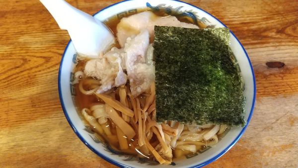 「山形煮干し中華そば小盛り（限定）850円」@渡なべの写真