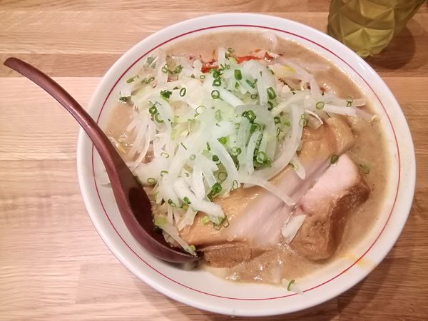 「ミニらーめん(830円)+濃厚魚介変更券(50円)」@(SCLabo)の写真