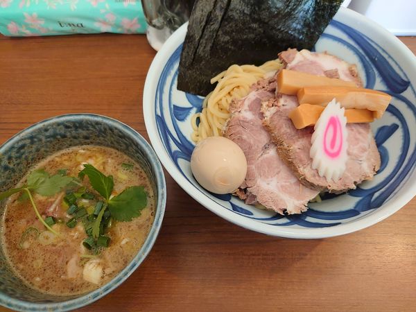 「魚介とんこつ特製つけ麺」@麺屋わおんの写真