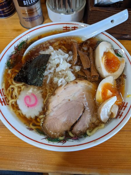 「ラーメン＋味付玉子」@らーめん おゆうの写真