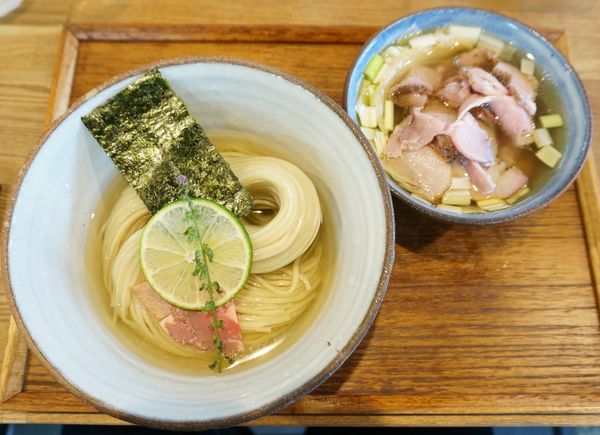 「味玉 昆布水つけめん塩(大)ちょい肉増し」@YOKOKURA STOREHOUSEの写真