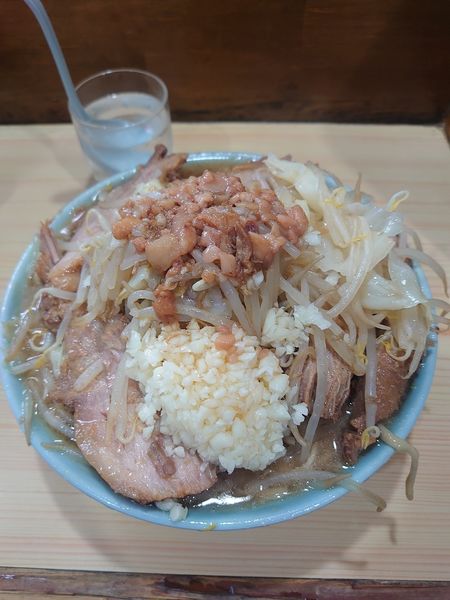 「ラーメン　豚ダブル」@ラーメン富士丸 明治通り都電梶原店の写真