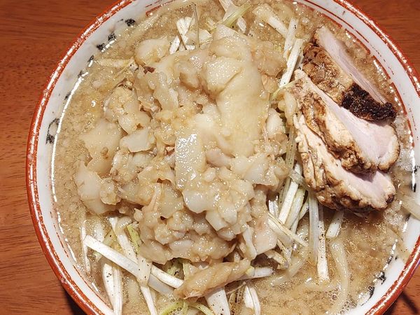 「ネギらーめん（脂多め野菜抜き）」@らーめん バリ男 豊洲店の写真