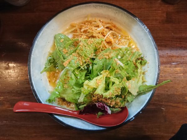 「塩らーめん＋ゆでキャベツ」@『   』（無銘）の写真