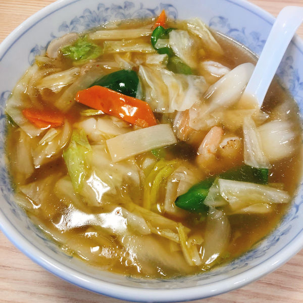 「うまにラーメン（0.5玉）640円」@ぎょうざの満洲 おおたモール店の写真