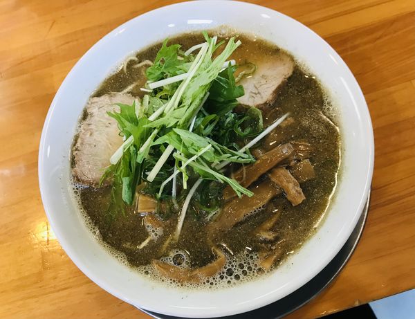 「中華そば(こってり)中」@麺響 松韻の写真