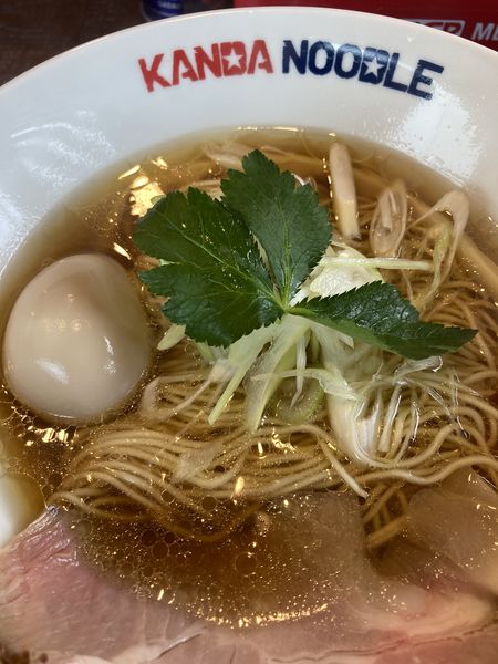 「宗田節ヌードル煮卵¥850」@KANDA NOODLEの写真